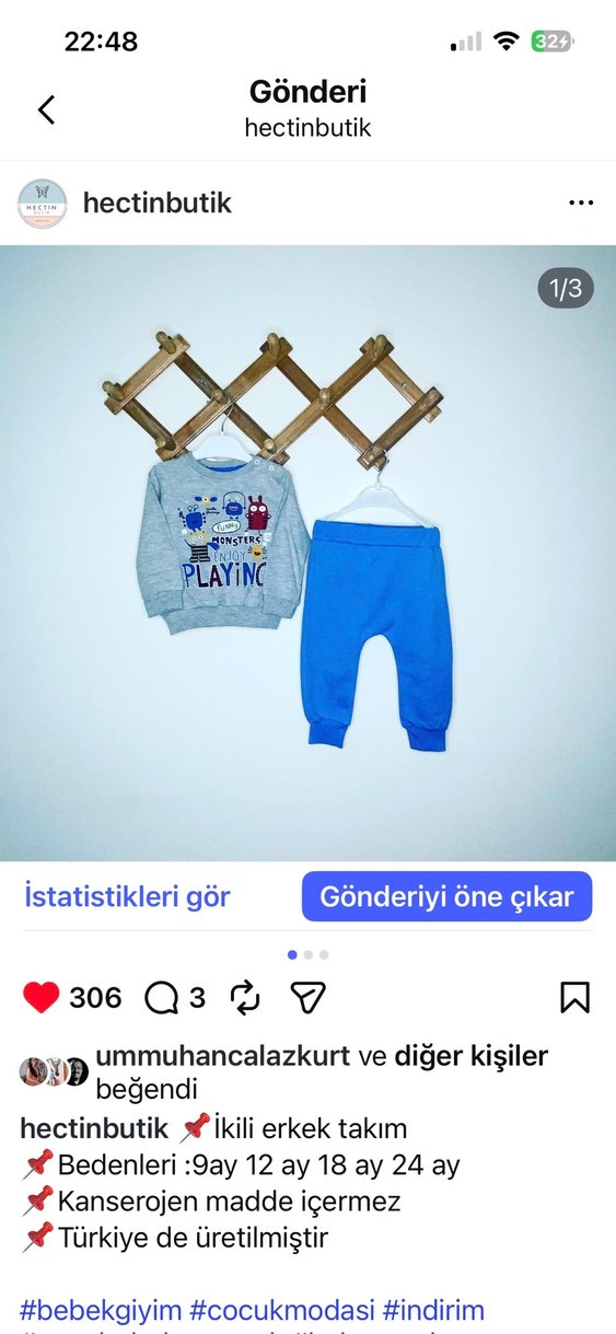 Mavi Erkek Bebek Takım - Görsel 3