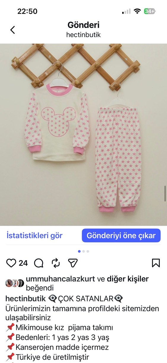 Pamuk pijama takımı - Görsel 3