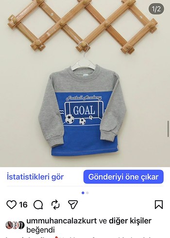 Uzun Kollu Kırmızı Gri Baskılı Erkek Sweatshirt - Görsel 3