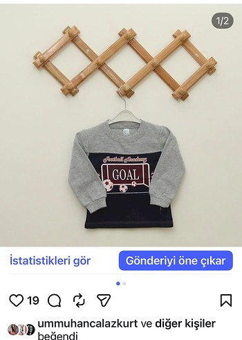 Uzun Kollu Kırmızı Gri Baskılı Erkek Sweatshirt - Görsel 8