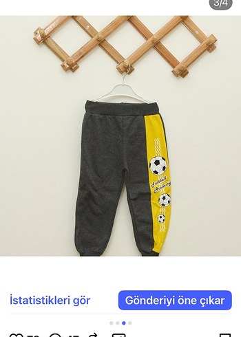 Gri Baskılı Erkek Çocuk  pantolon - Görsel 5