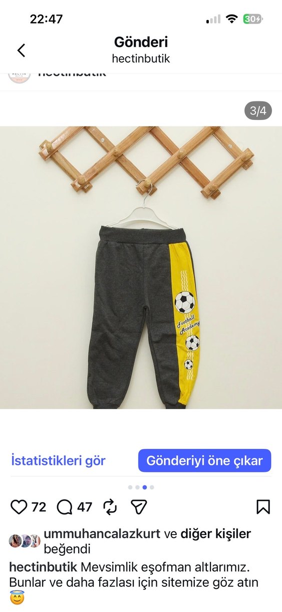 Gri Baskılı Erkek Çocuk  pantolon - Görsel 5