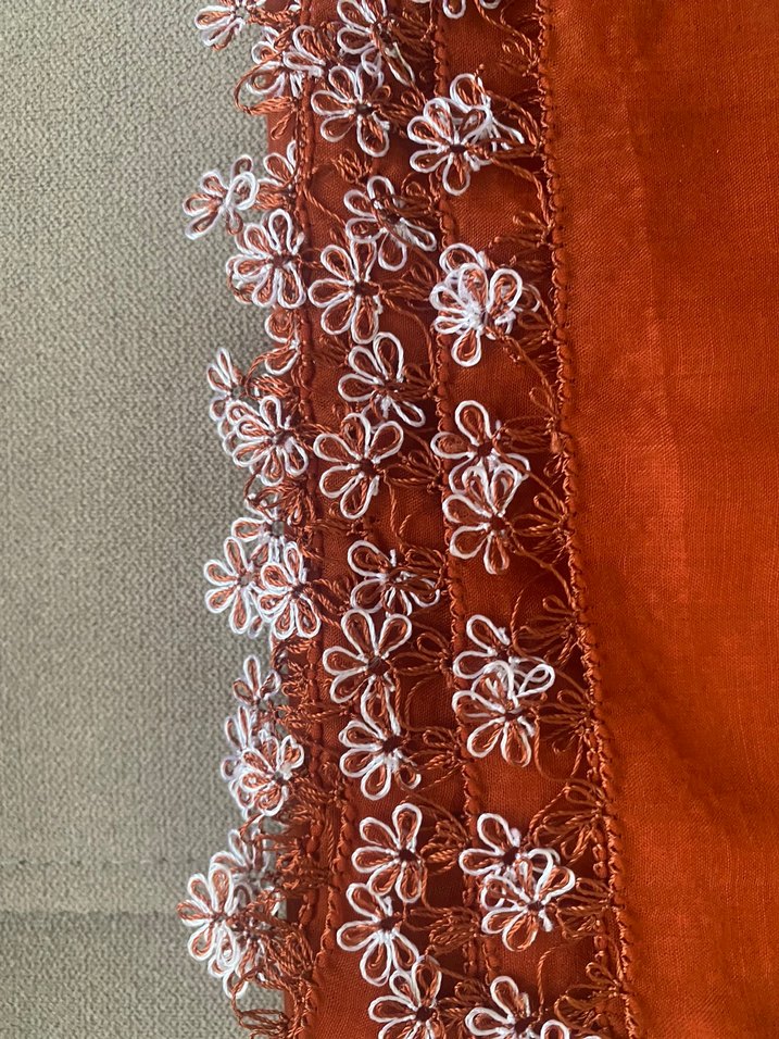 İğne oyası tek renk yazma - Görsel 2