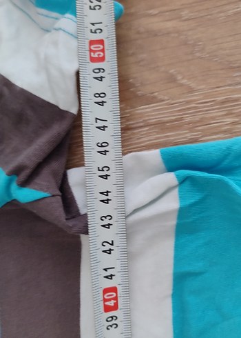m Beden Erkek Mavi Çizgili Polo Tişört