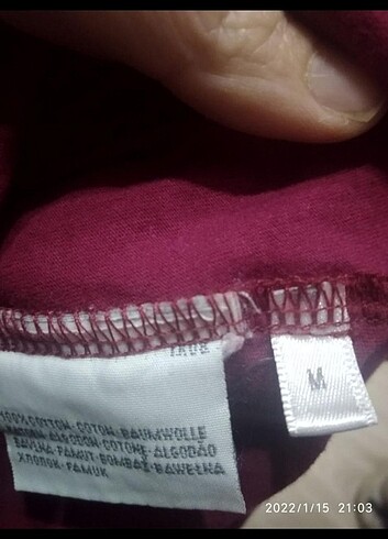 m Beden bordo Renk Mick mouselu bluz