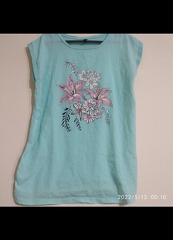 Çiçek desenli vintage bluz