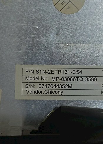 MP-03086TQ-3599 model notebook klavyesi - Görsel 3