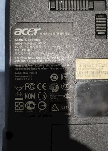 Acer Aspire 5315 Dizüstü Bilgisayar - Görsel 7