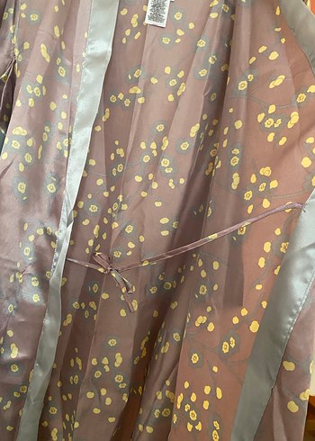 Avon Bohem Tarz Uzun Gri Kadın Sabahlık - Görsel 6