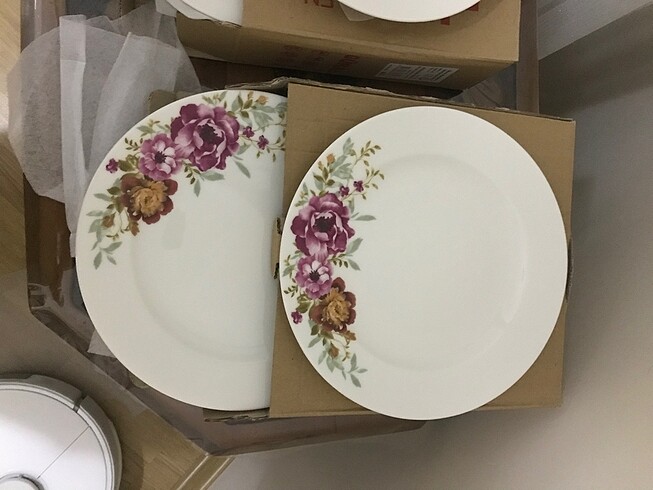  Beden çeşitli Renk Güral porselen 12 kişilik bone yemek takımı