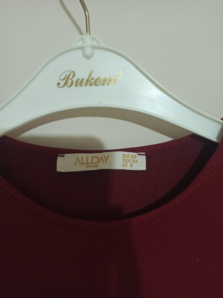 Bordo Kadın Midi Tunik - Görsel 5