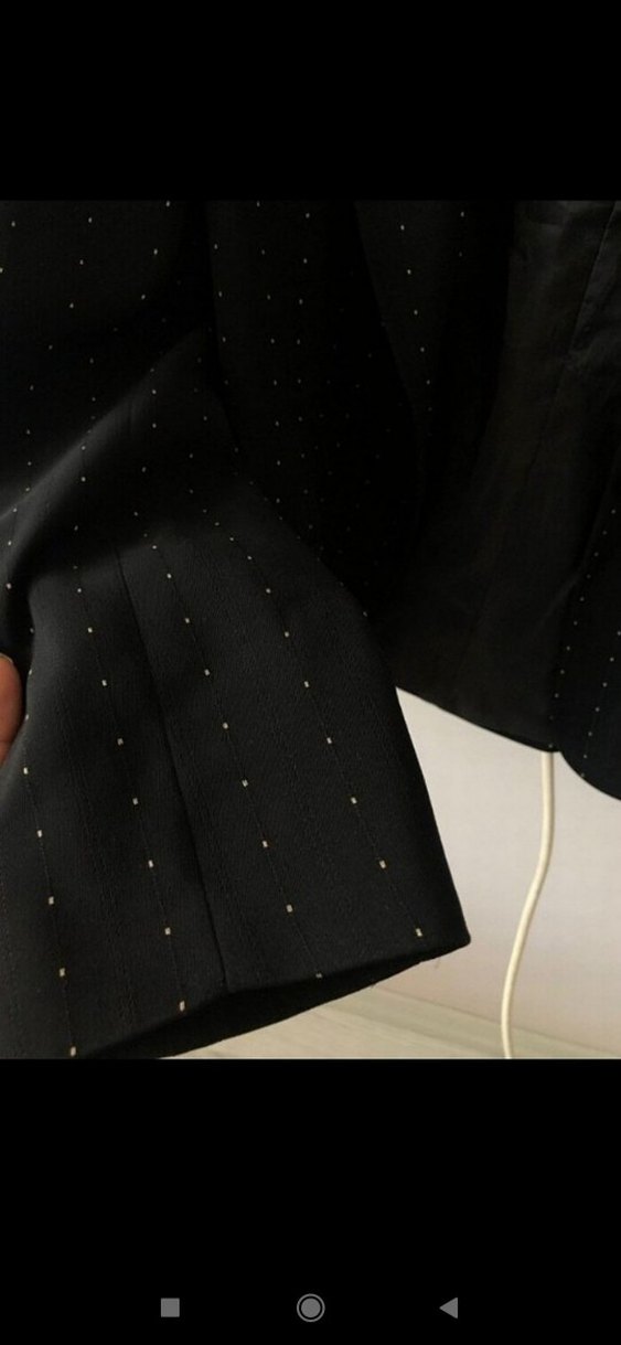 Siyah Puantiyeli Kadın Blazer ceket @ceket - Görsel 5