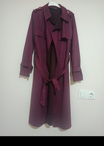 Süet Kadın Uzun Trençkot @trençkot - Görsel 2