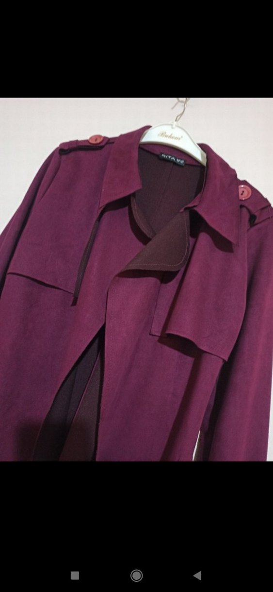 Süet Kadın Uzun Trençkot @trençkot - Görsel 4