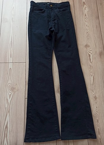 Lacivert Kadın keten  Pantolon@ispantol paça pantolon @ - Görsel 2