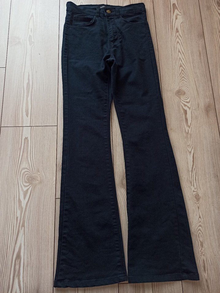 Lacivert Kadın keten  Pantolon@ispantol paça pantolon @ - Görsel 2