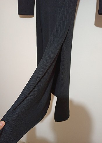 Siyah Uzun Kollu Kadın Elbise @uzun tunik@yırtmaclı tunik - Görsel 8