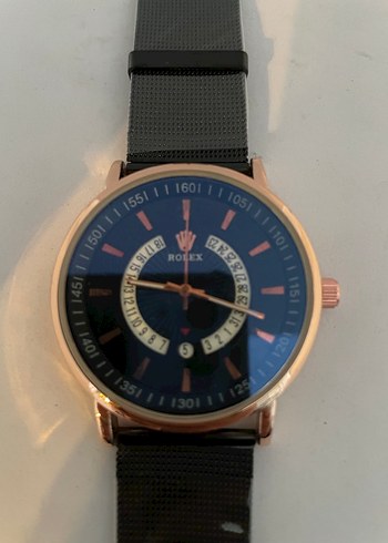 Siyah Klasik Rolex Erkek Saat