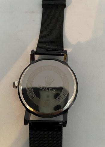  Beden Rolex Siyah Klasik Erkek Kol Saati