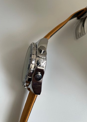 TAGHUER Bej Klasik Erkek Kol Saati - Görsel 4