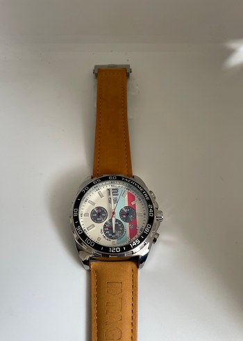 TAGHUER Bej Klasik Erkek Kol Saati - Görsel 2