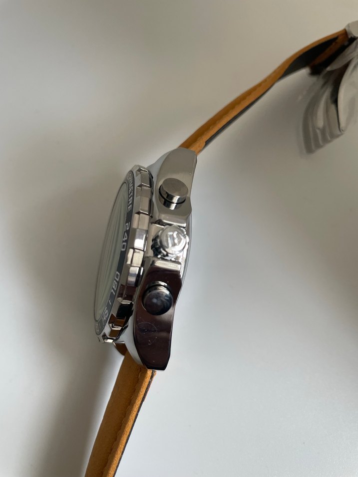 TAGHUER Bej Klasik Erkek Kol Saati - Görsel 4