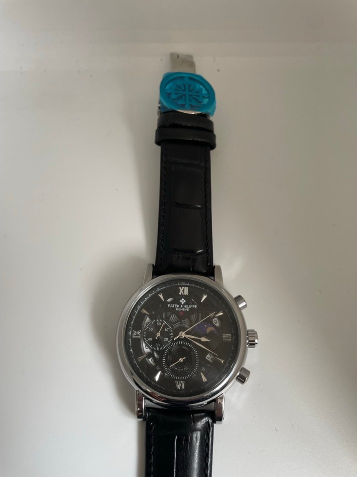 Patek Philippe Klasik Siyah Erkek Saati - Görsel 2