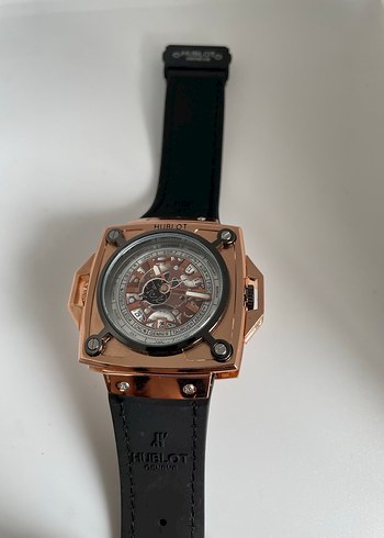 HUBLOT Klasik Biker Tarzı Kahverengi Erkek Saati - Görsel 2