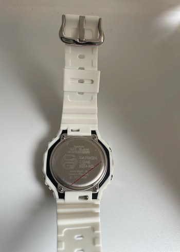 Beyaz Minimalist Erkek G-Shock Saat - Görsel 3