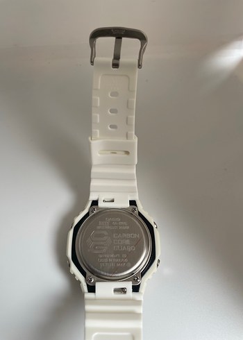 Beyaz Minimalist Erkek G-Shock Saat - Görsel 5