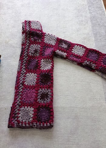 Kapüşonlu, Uzun, Bohem Kadın Hırka - Görsel 3