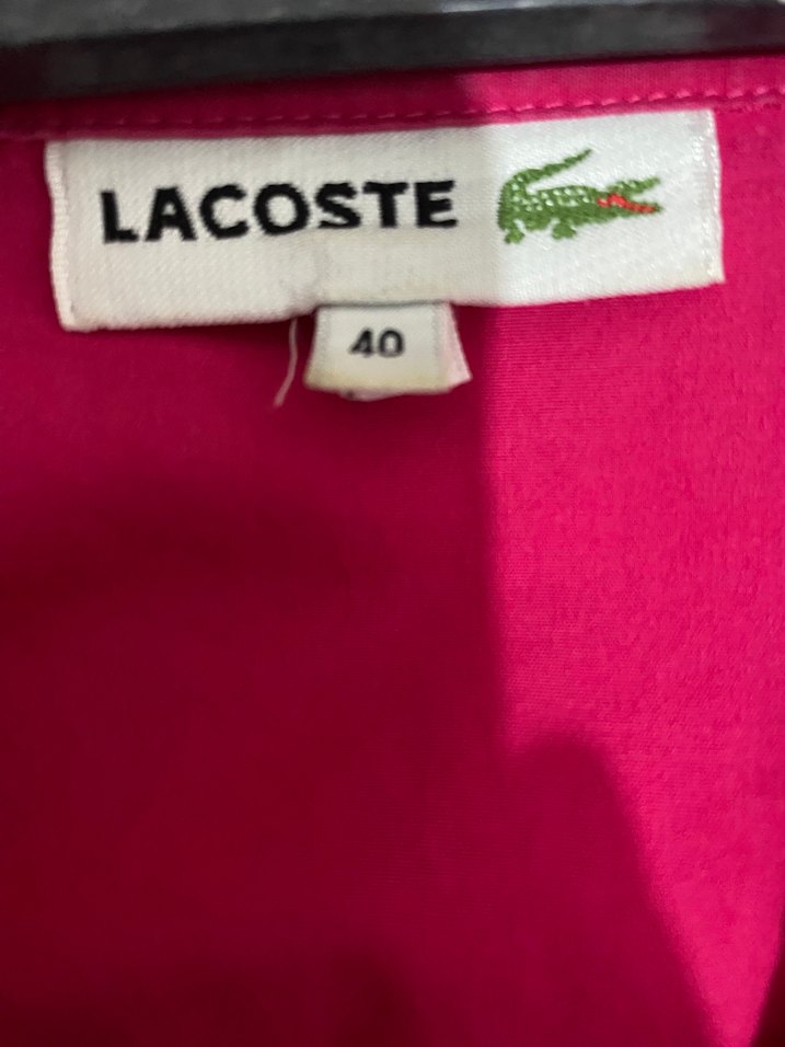 Düğmeli V Yaka Pembe Uzun Kollu Kadın Gömlek - Görsel 4