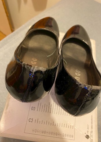 Parlak Siyah Rugan Stiletto Topuklu Kadın Ayakkabı - Görsel 3