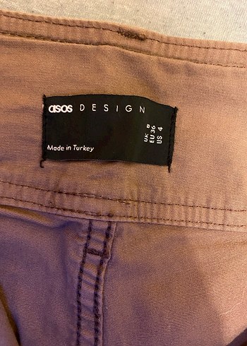 Bej Kadın Süet Kumaş Pantolon - Görsel 6