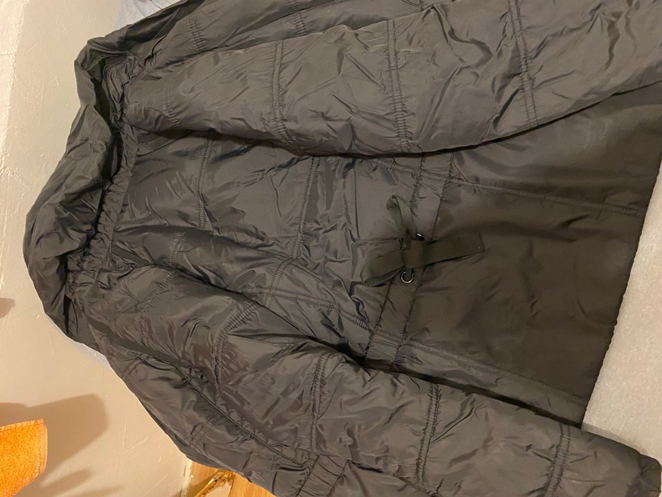 Gri Fermuarlı Yüksek Yakalı Kadın Ceket - Görsel 3