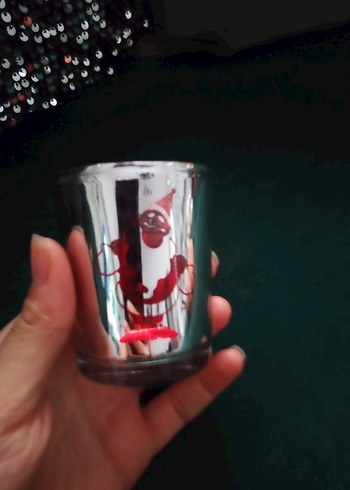 Kırmızı Cam Mumluk - Görsel 4