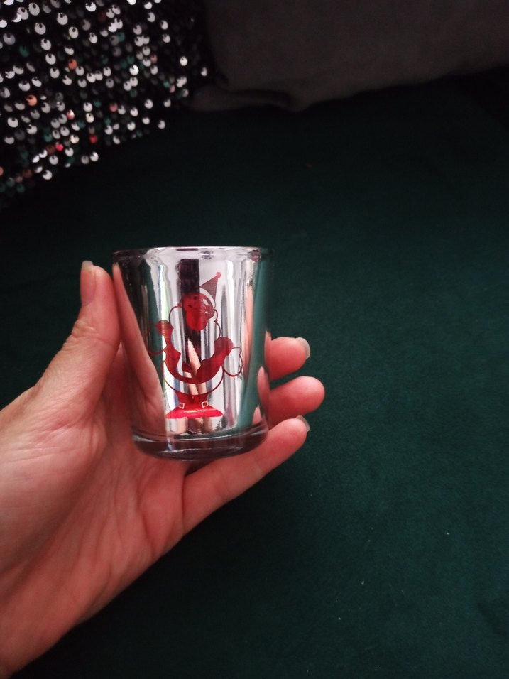 Kırmızı Cam Mumluk - Görsel 2