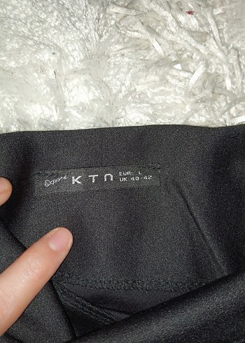 Siyah saten Midi Kadın Etek - Görsel 3