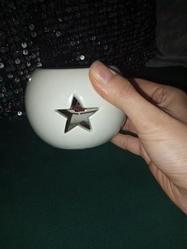 Beyaz Noel Temalı Mumluk - Görsel 2