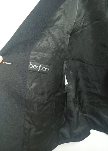 Diğer Düğmeli Siyah Kadın Kısa Kollu Blazer Ceket