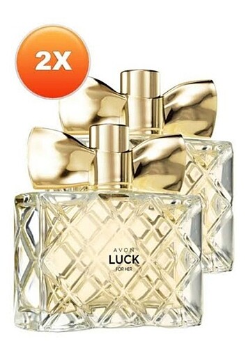 Avon luck edp 50ml kadın parfüm 2li