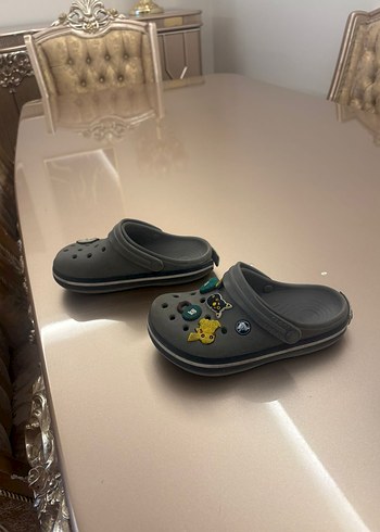 Gri Erkek Çocuk Cırtcırtlı Terlik - Görsel 3