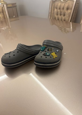 Gri Erkek Çocuk Cırtcırtlı Terlik - Görsel 7