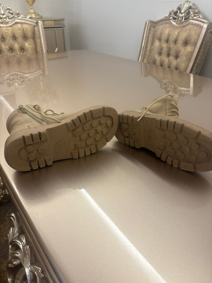 Bej Süet erkek çocuk Bot - Görsel 4