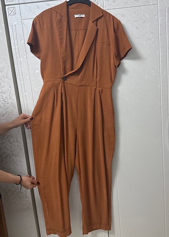 Kahverengi Kemerli Kadın Uzun Tulum - Görsel 2