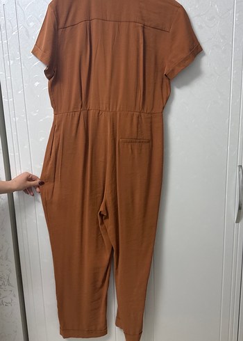 Kahverengi Kemerli Kadın Uzun Tulum - Görsel 3