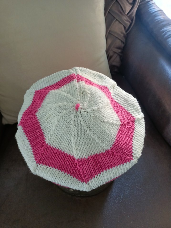 Pembe Örgü Kadın Bere - Görsel 2