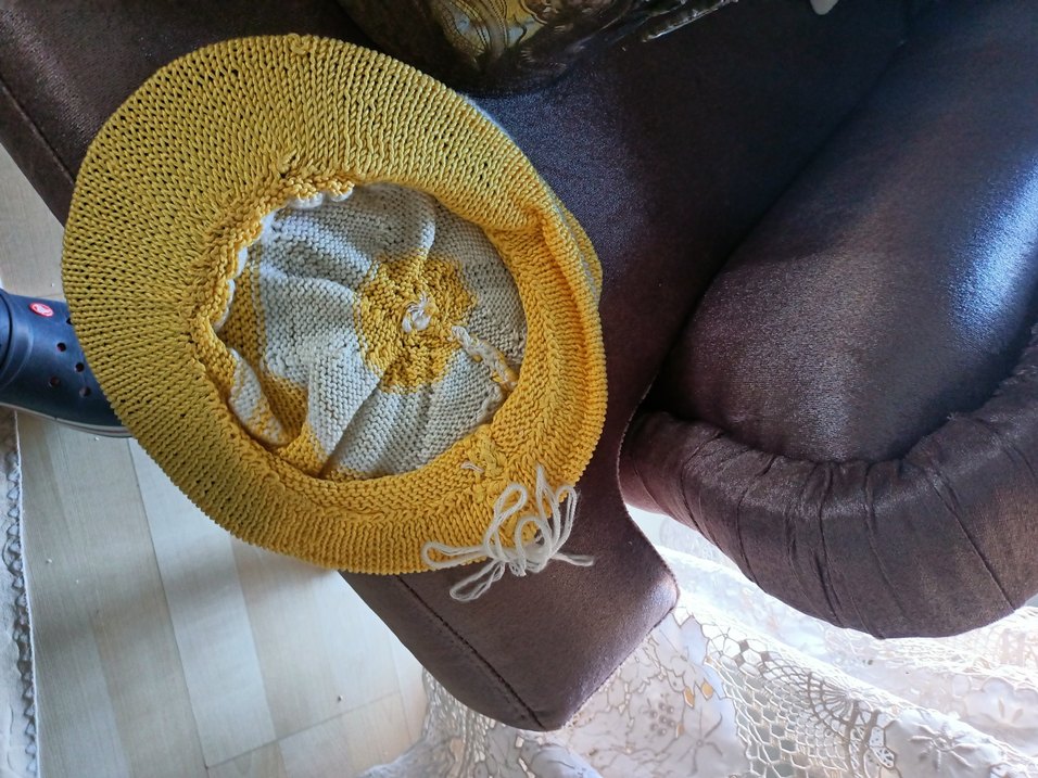 Sarı Örgü Bohem Kadın Bere - Görsel 4