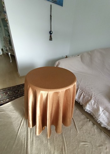 Bej Parlak Düz Modern masa örtüsü - Görsel 2