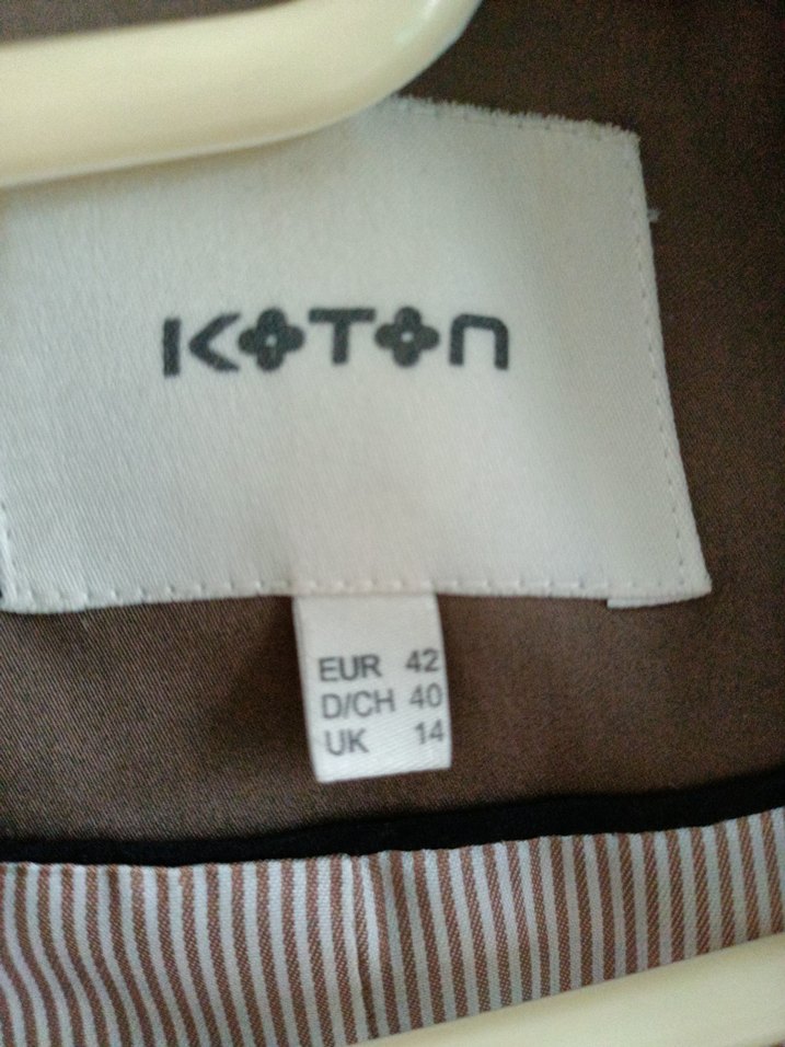 Kısa Kollu Bej Kadın Blazer Ceket - Görsel 2